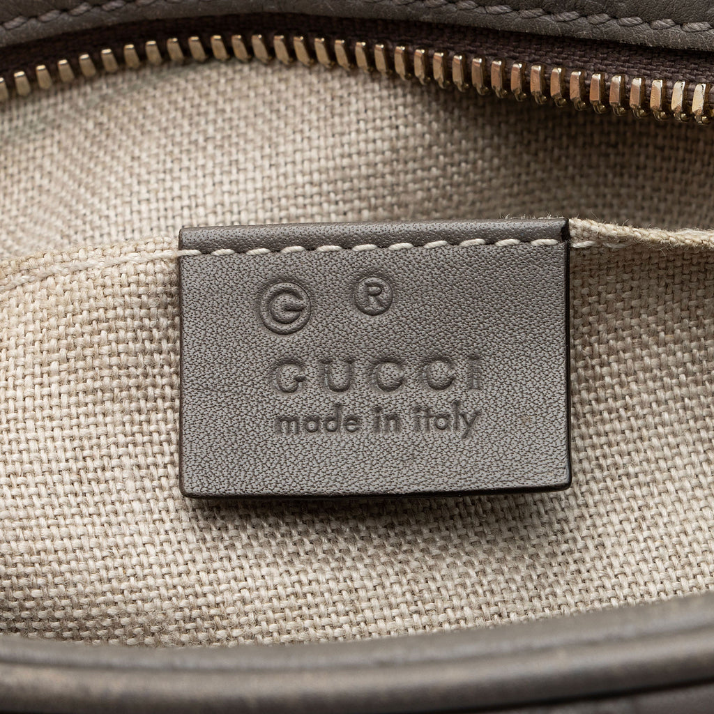 Gucci Guccissima Leather Bree Disco Shoulder Bag (SHF-wVBwEk)