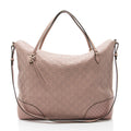 Gucci Guccissima Leather Bree Fold Over Medium Tote