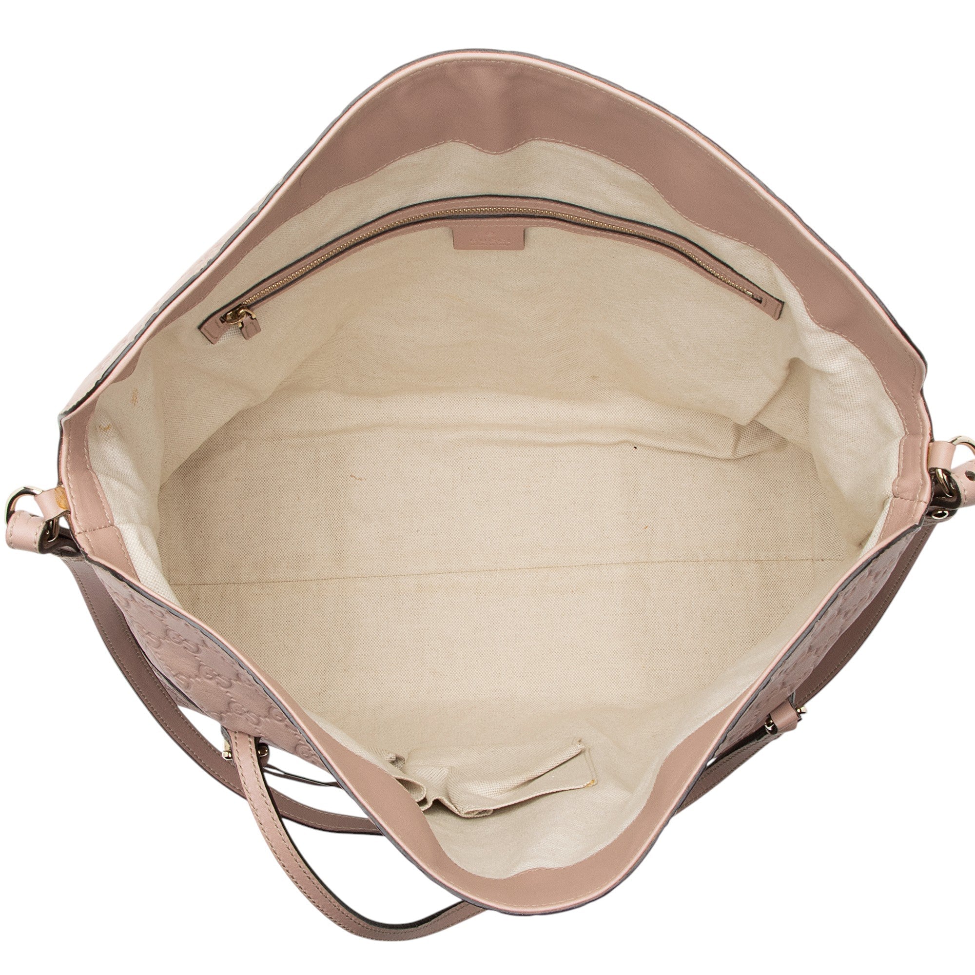 Gucci Guccissima Leather Bree Fold Over Medium Tote
