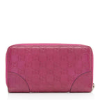 Gucci Guccissima Leather Bree Zip Around Wallet (SHF-s1cU37)