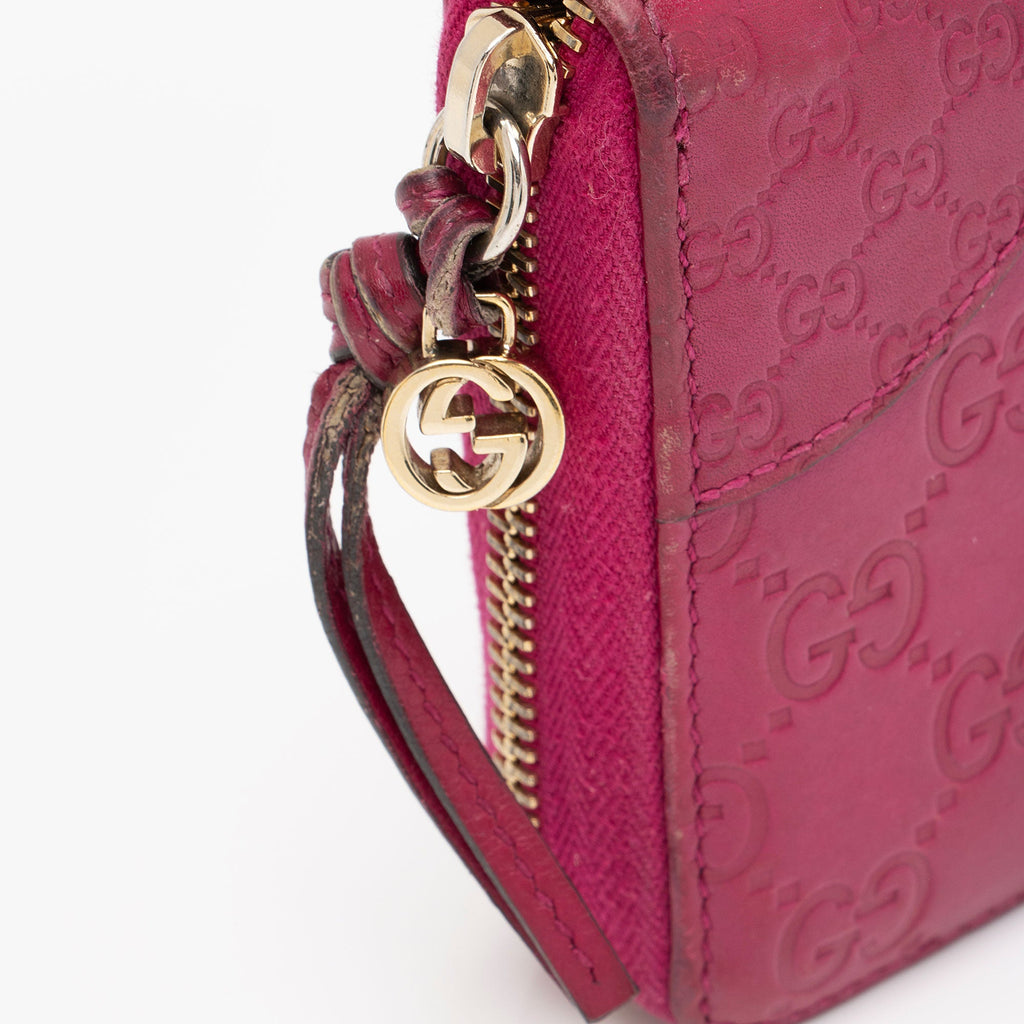 Gucci Guccissima Leather Bree Zip Around Wallet (SHF-s1cU37)