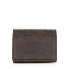 Gucci Guccissima Leather Card Case (SHF-19902)