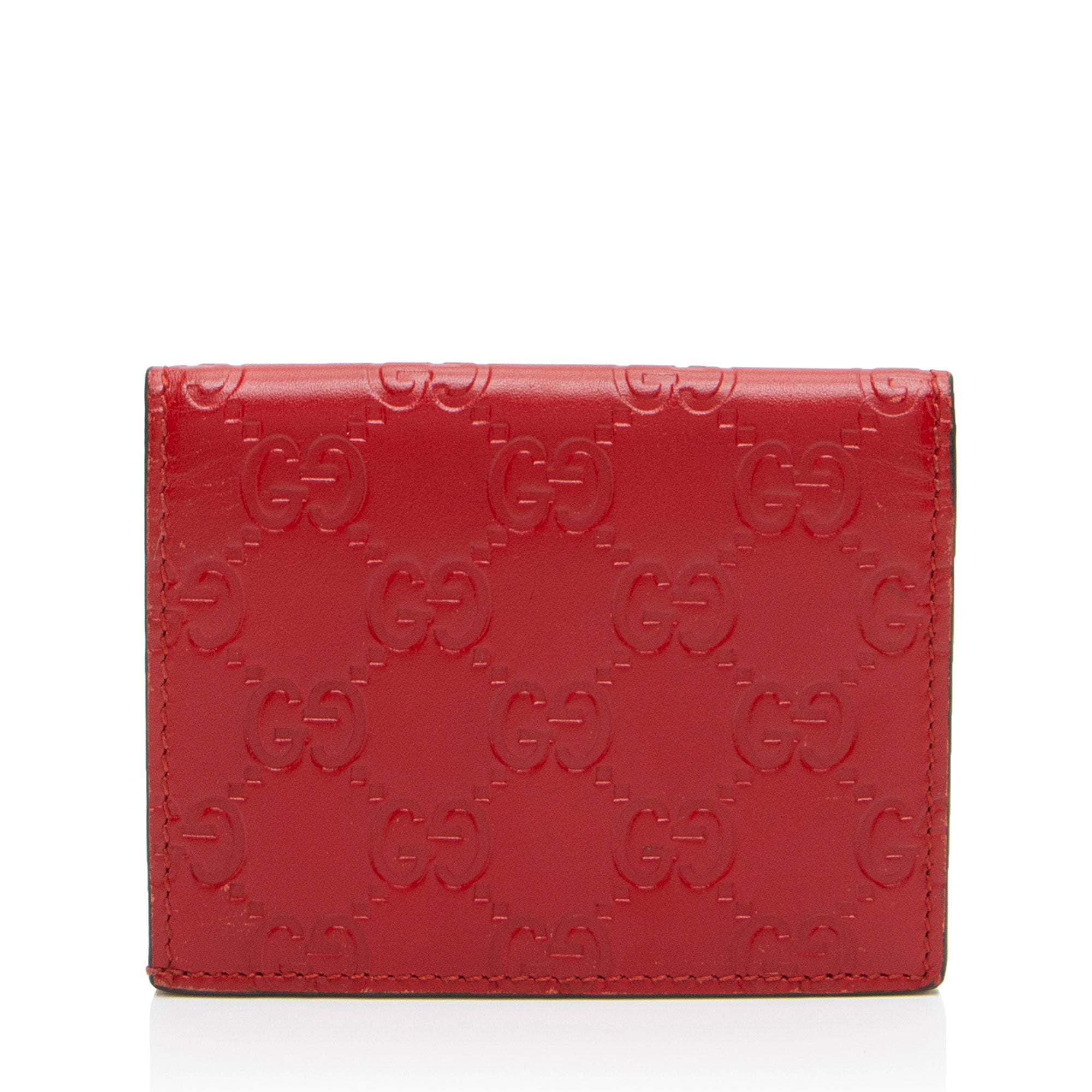 Gucci Guccissima Leather Bifold Card Case