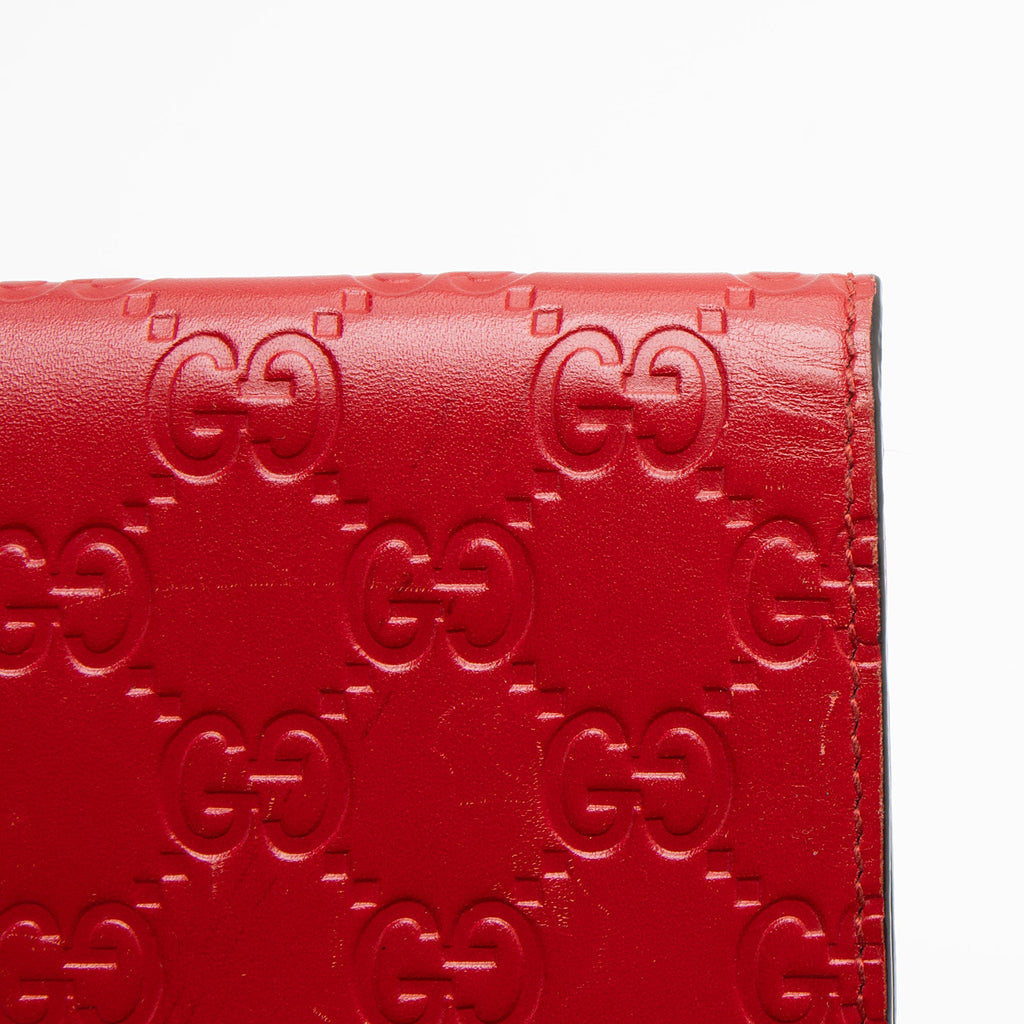 Gucci Guccissima Leather Bifold Card Case