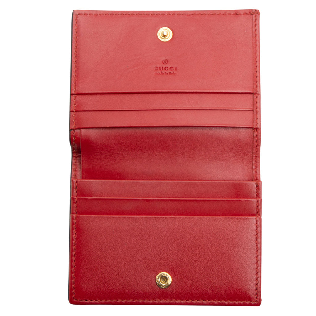 Gucci Guccissima Leather Bifold Card Case