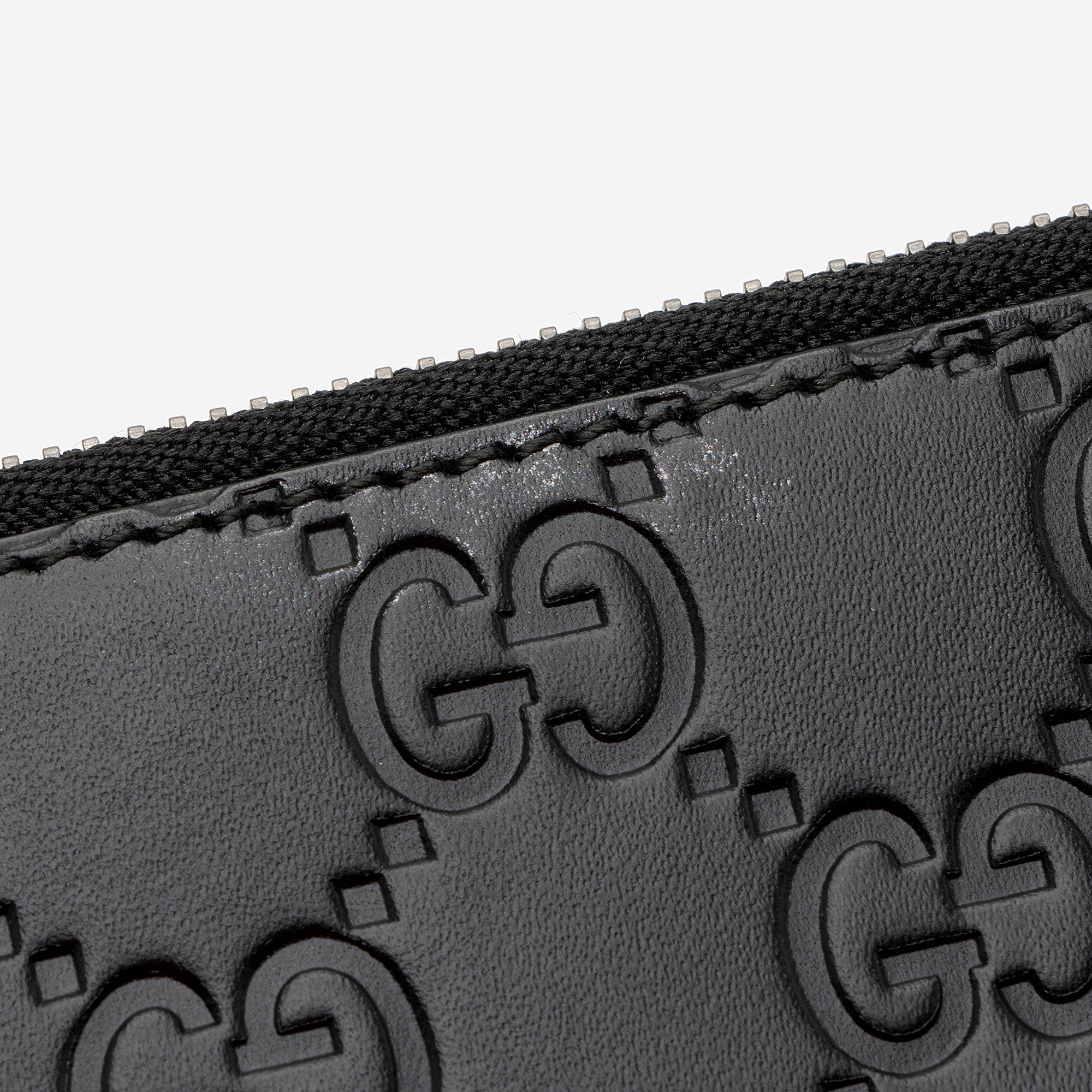 Gucci Guccissima Leather Card Holder (SHF-W7PcAP)
