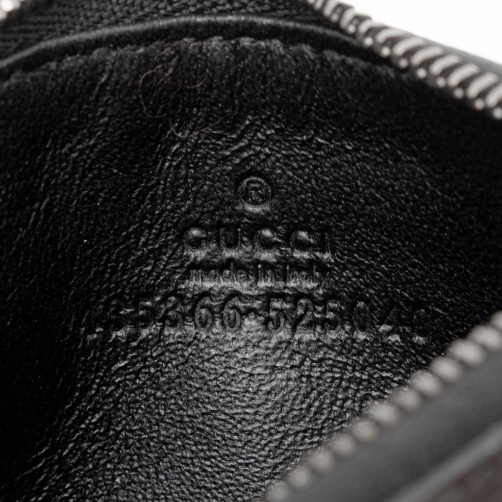 Gucci Guccissima Leather Card Holder (SHF-W7PcAP)