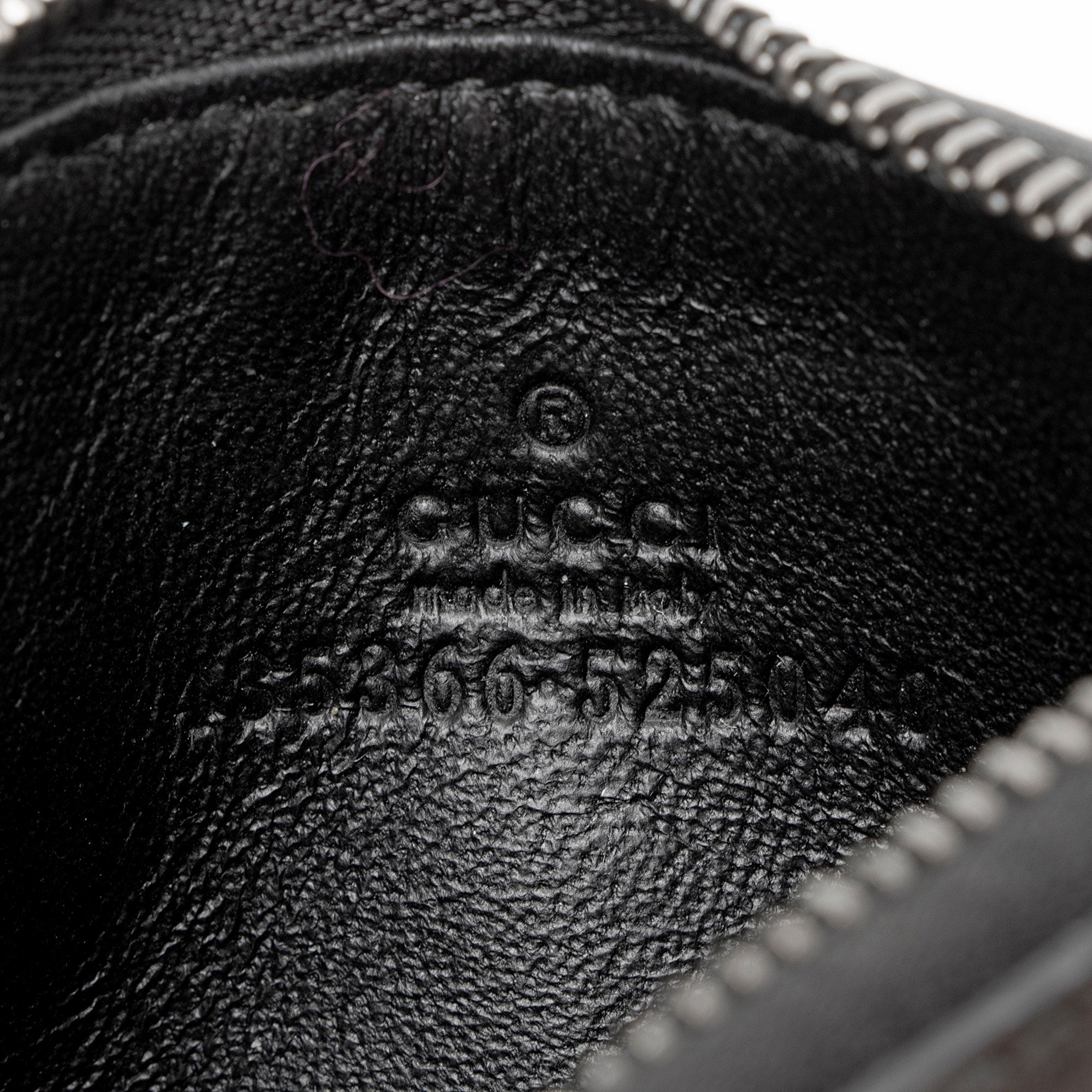 Gucci Guccissima Leather Card Holder (SHF-W7PcAP)