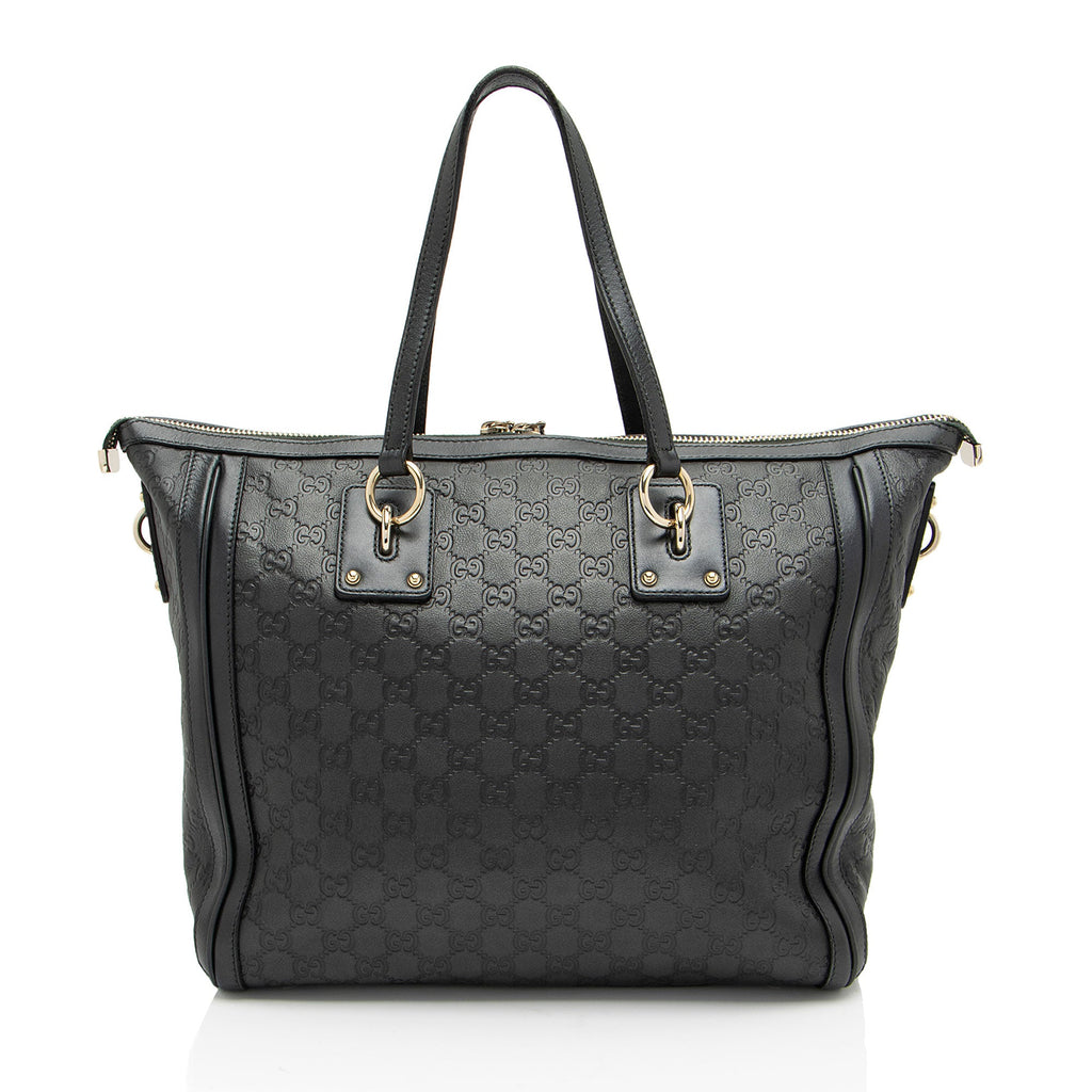 Gucci Guccissima Leather Charm Medium Tote (SHF-pSuRcq)