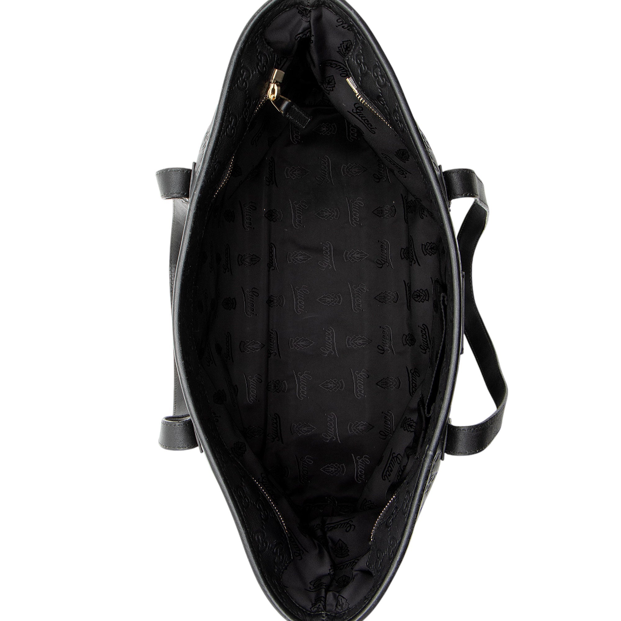 Gucci Guccissima Leather Classic Medium Zip Tote (SHF-CnrScb)