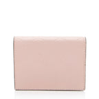 Gucci Guccissima Leather Crystal Cat Card Case (SHF-hencsi)