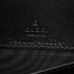 Gucci Guccissima Leather Crystal Cat Wallet on Chain