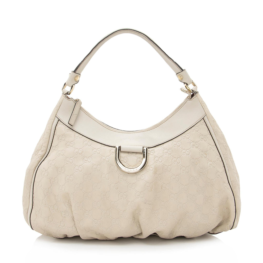 Gucci Guccissima Leather D Ring Medium Hobo (SHF-22364)