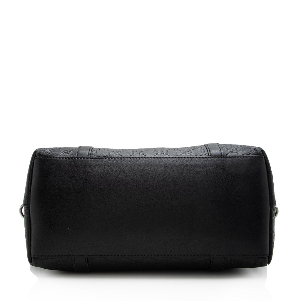Gucci Guccissima Leather Dome Medium Satchel (SHF-22703)