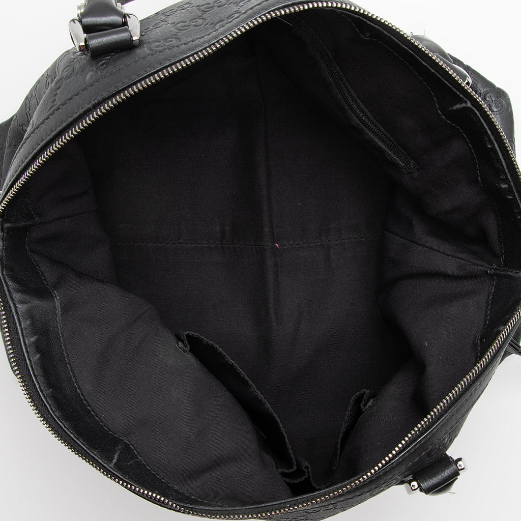 Gucci Guccissima Leather Dome Medium Satchel (SHF-22703)