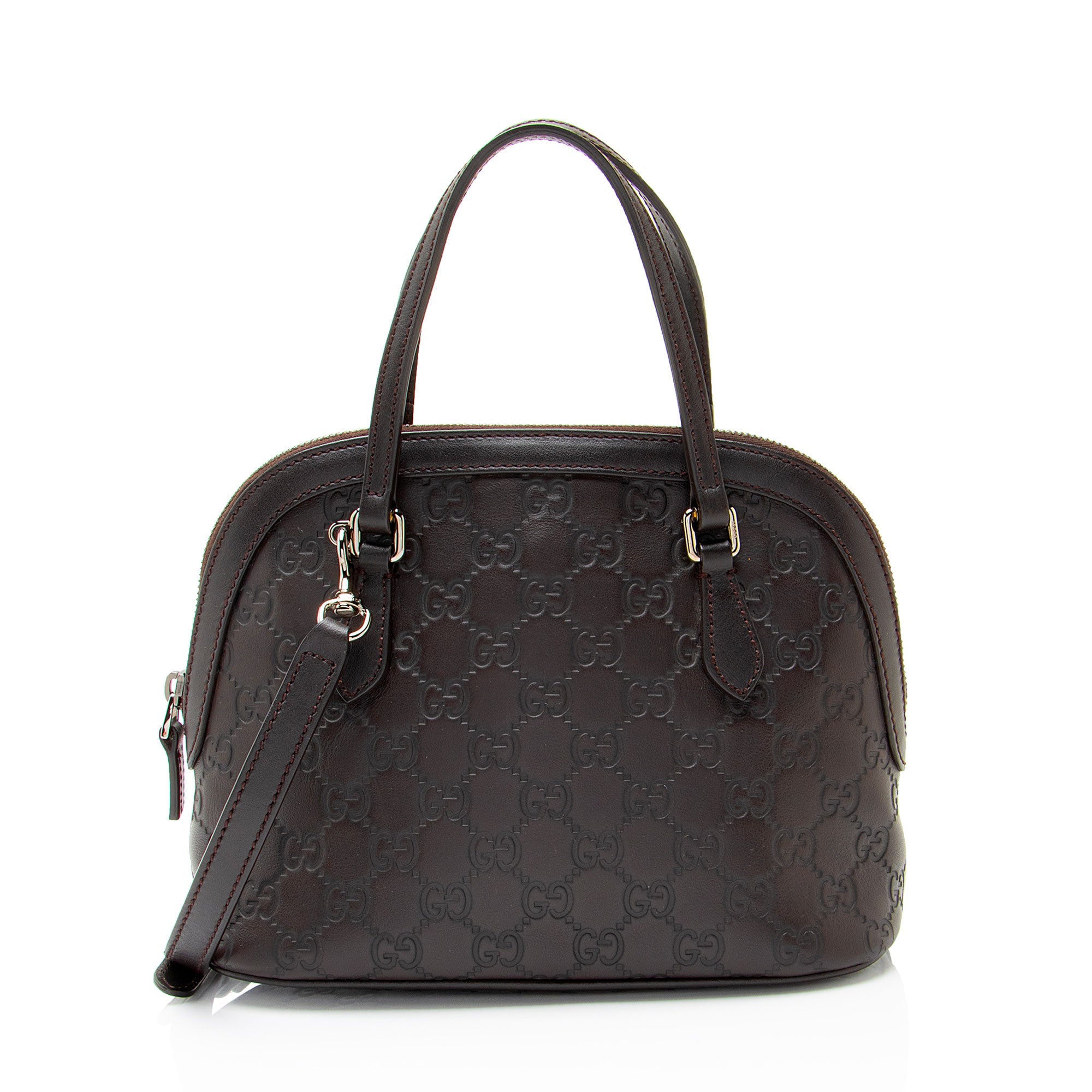 Gucci Guccissima Leather Dome Small Satchel