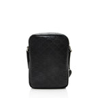 Gucci Guccissima Leather Emblem Small Crossbody