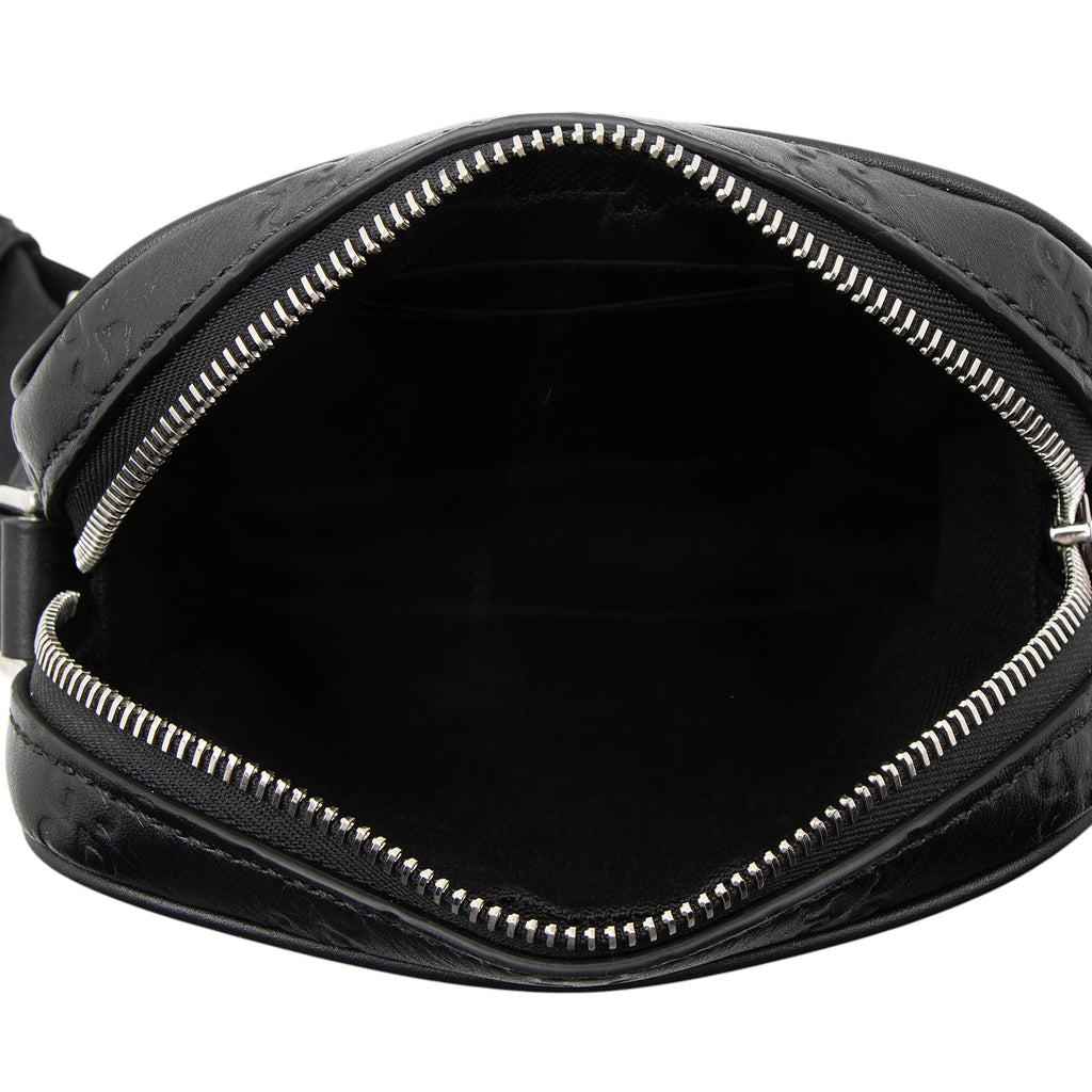Gucci Guccissima Leather Emblem Small Crossbody