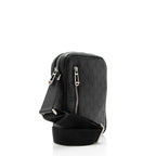 Gucci Guccissima Leather Emblem Small Crossbody