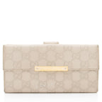 Gucci Guccissima Leather Flap Continental Wallet