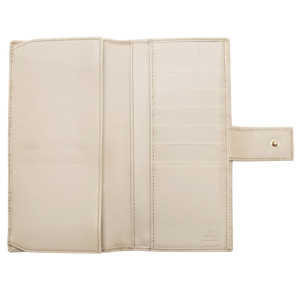 Gucci Guccissima Leather Flap Continental Wallet