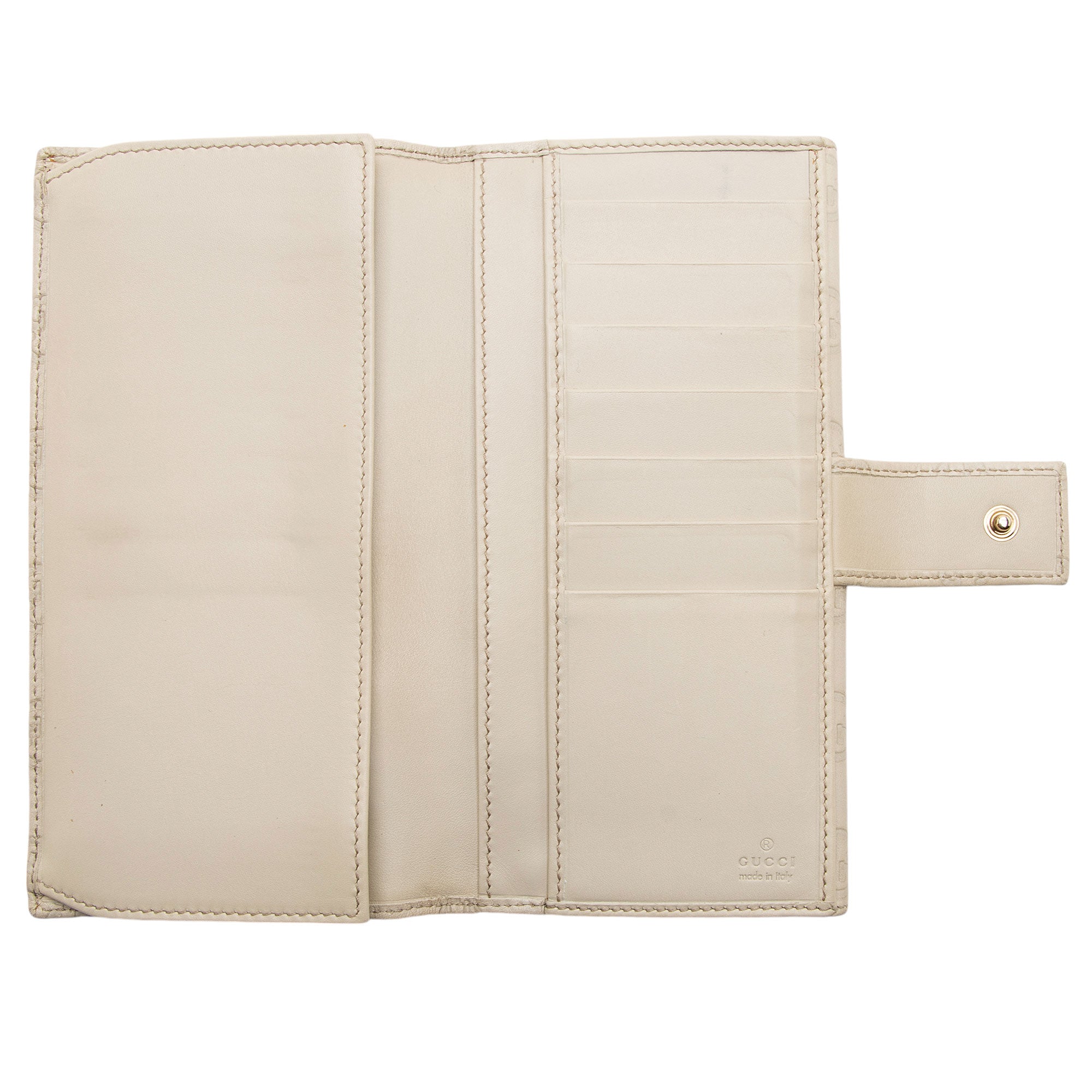Gucci Guccissima Leather Flap Continental Wallet