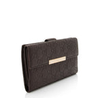 Gucci Guccissima Leather Flap Continental Wallet (SHF-CzGm9w)
