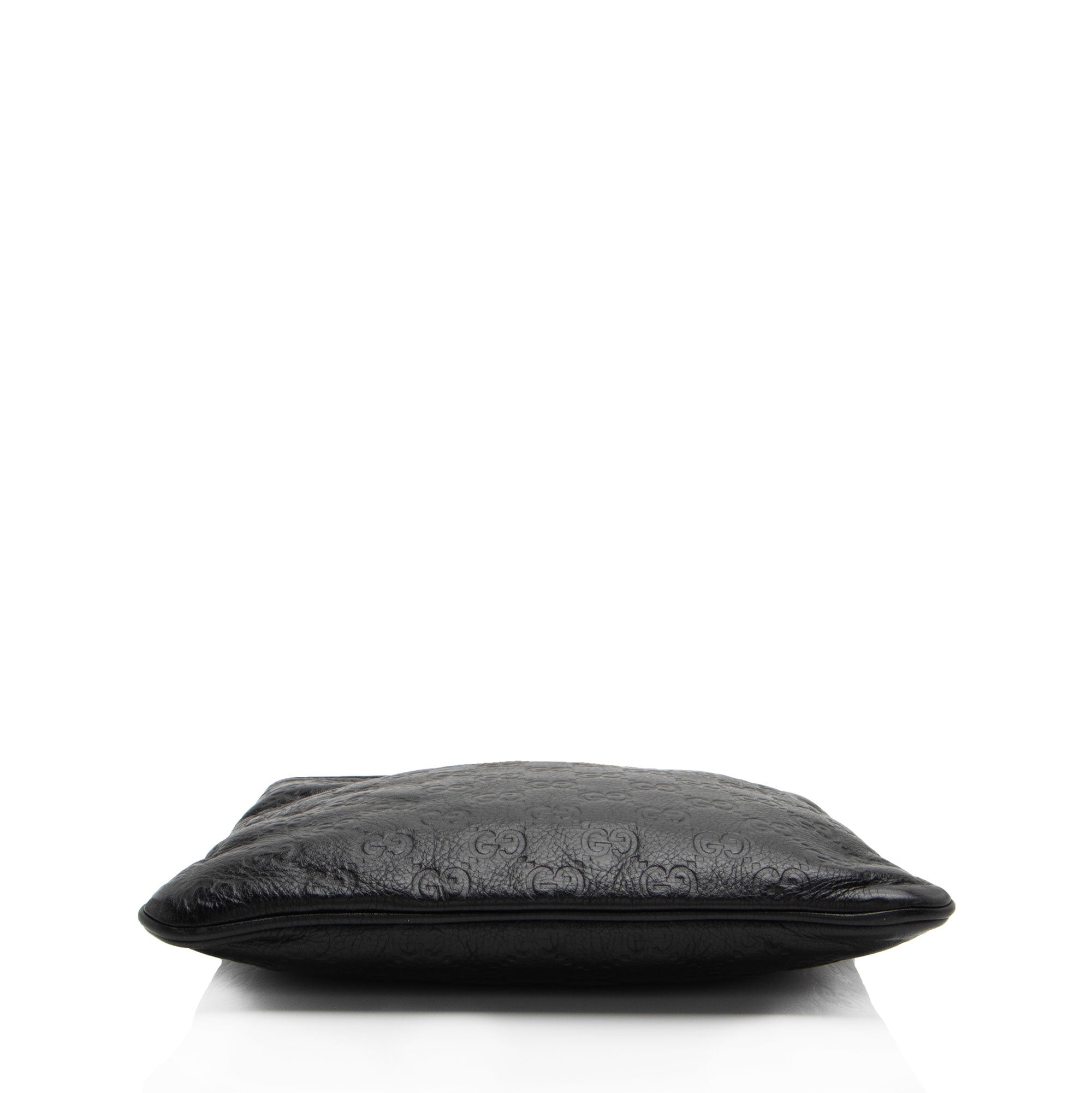 Gucci Guccissima Leather Flat Messenger (SHF-b6Jy3q)