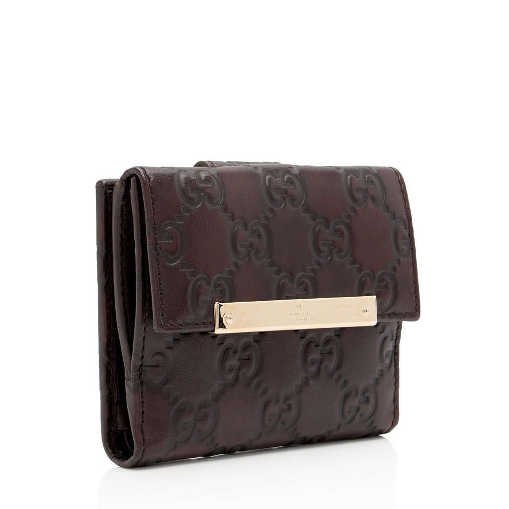 Gucci Guccissima Leather French Wallet (SHF-eA2NbL)