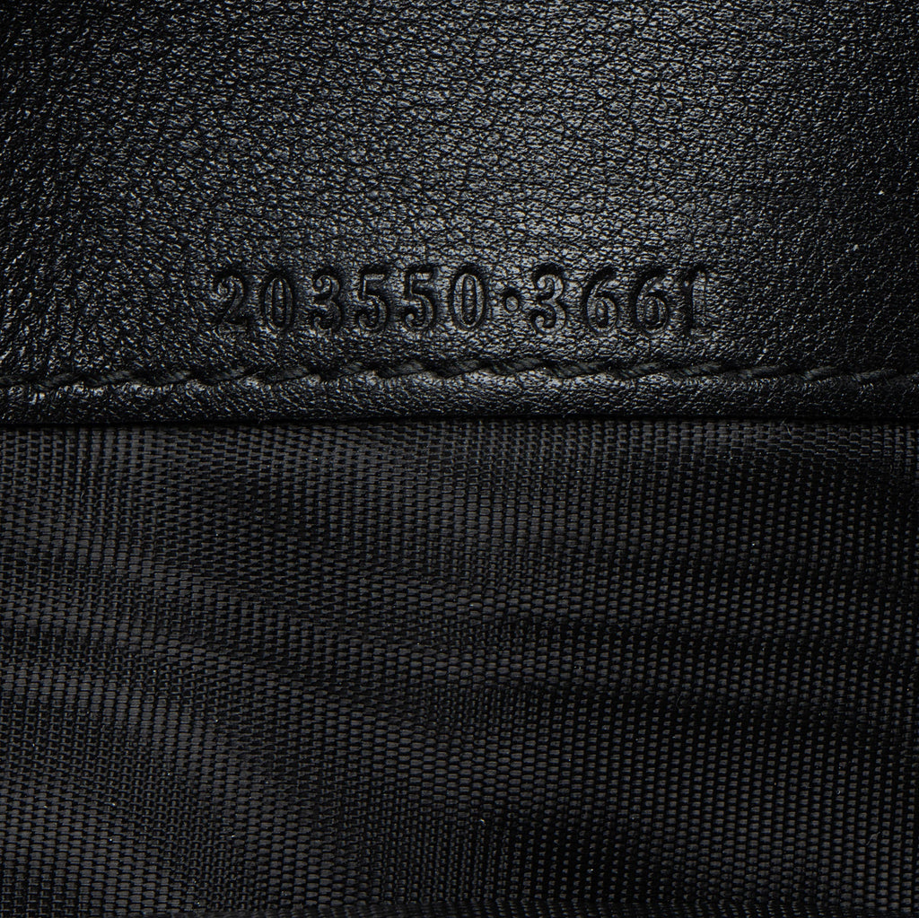 Gucci Guccissima Leather Heart Script Continental Wallet