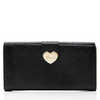Gucci Guccissima Leather Heart Script Continental Wallet
