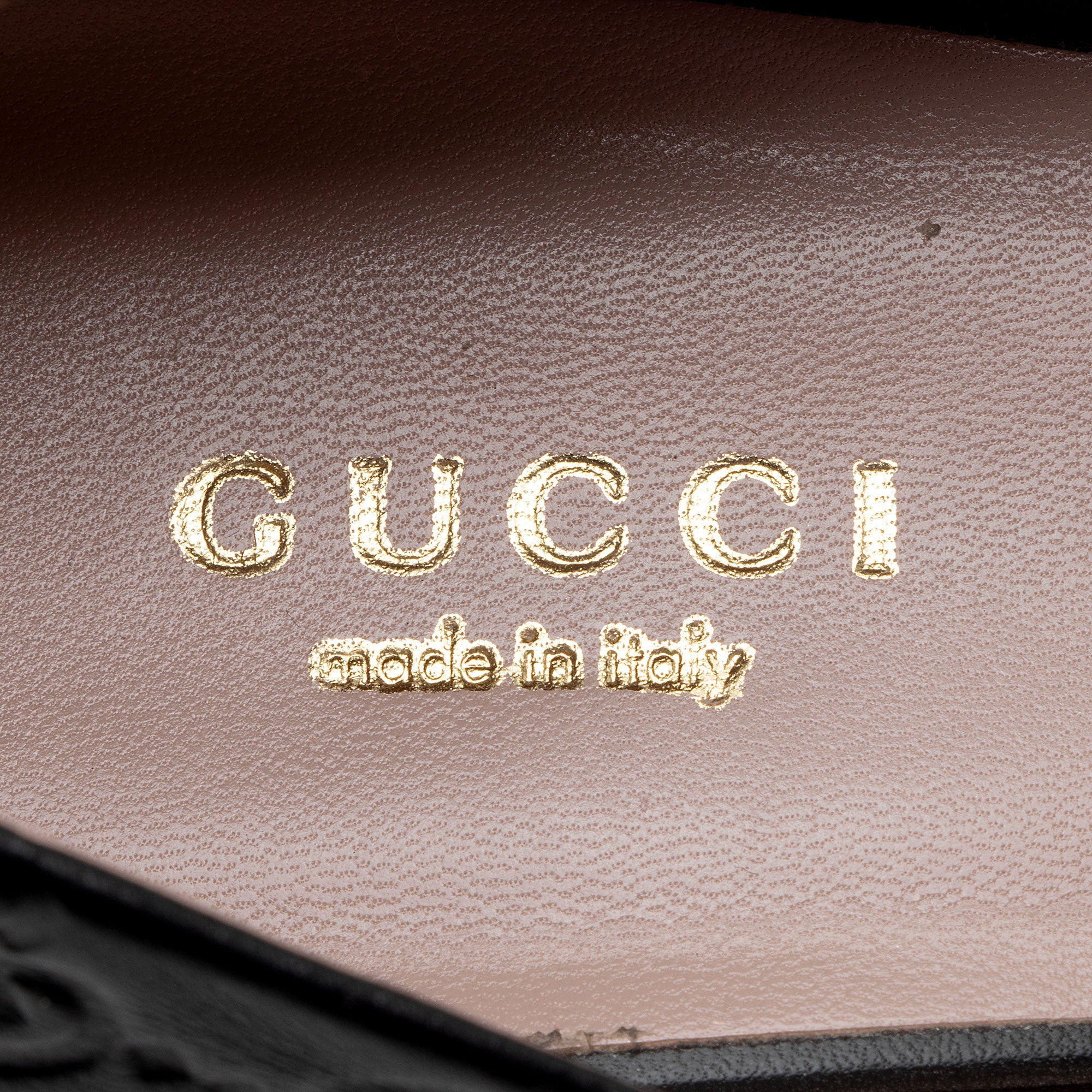 Gucci Guccissima Leather Horsebit Peep Toe Pumps - Size 7 / 37 (SHF-YI7jSN)