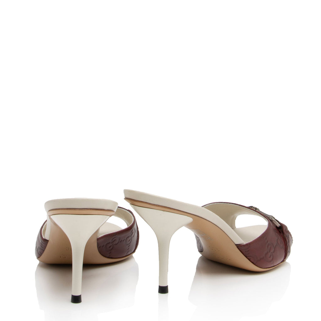 Gucci Guccissima Leather Horsebit Sandals - Size 8C / 38C (SHF-vcuFNE)