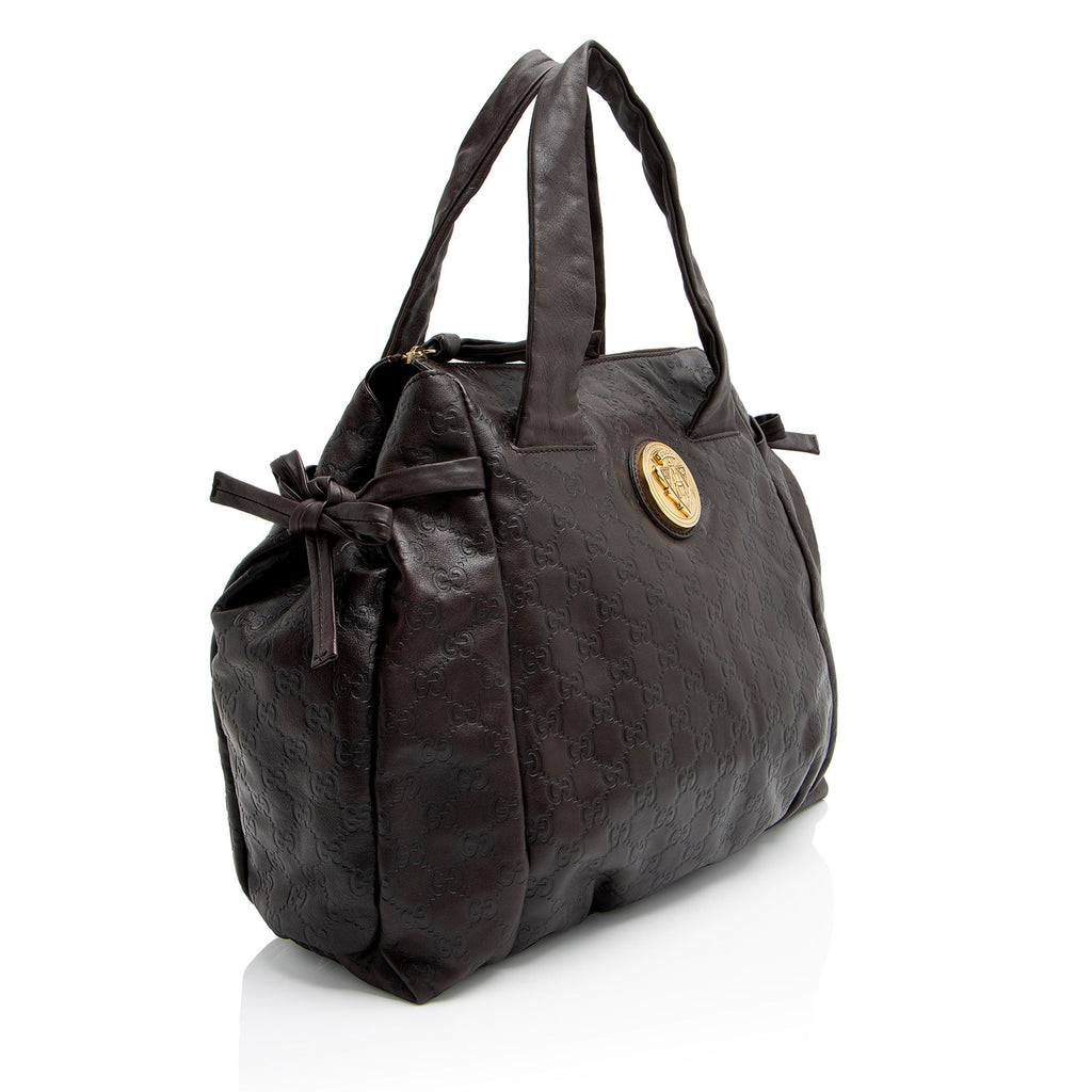 Gucci Guccissima Leather Hysteria Tote (SHF-fEgEGF)