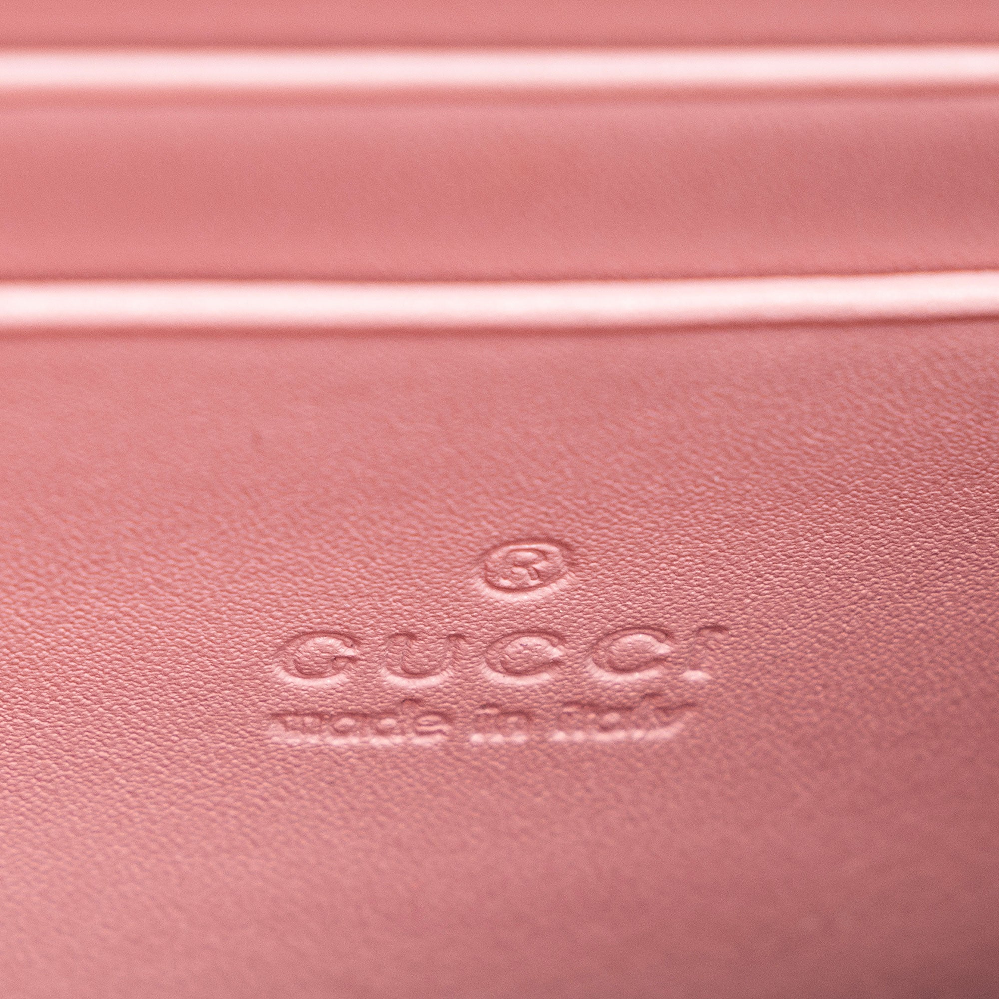 Gucci Guccissima Leather Icon Chain Wallet (SHF-cpfwyX)