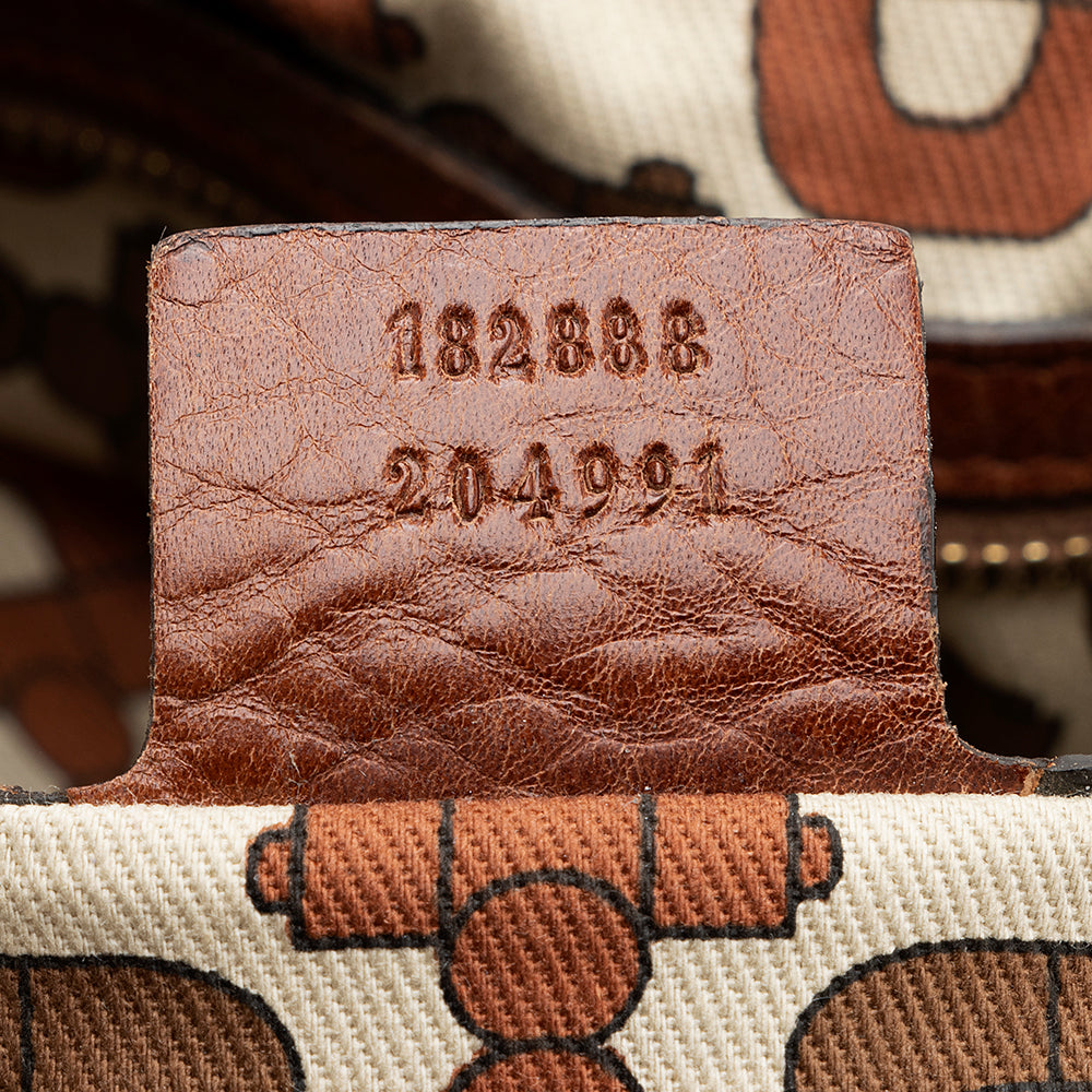 Gucci Guccissima Leather Indy Large Satchel (SHF-19577)