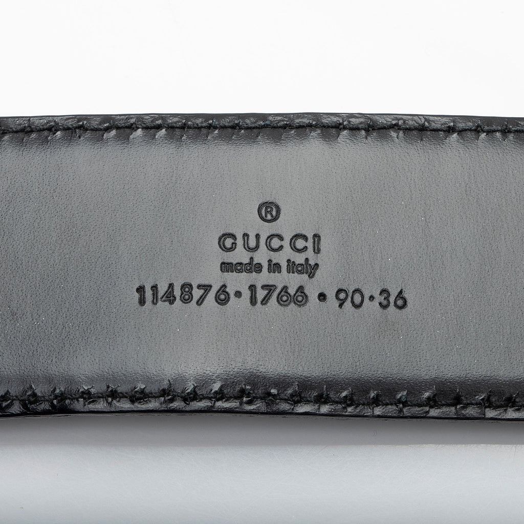 Gucci Guccissima Leather Interlocking G Belt - Size 36 / 90 (SHF-uFWGGE)