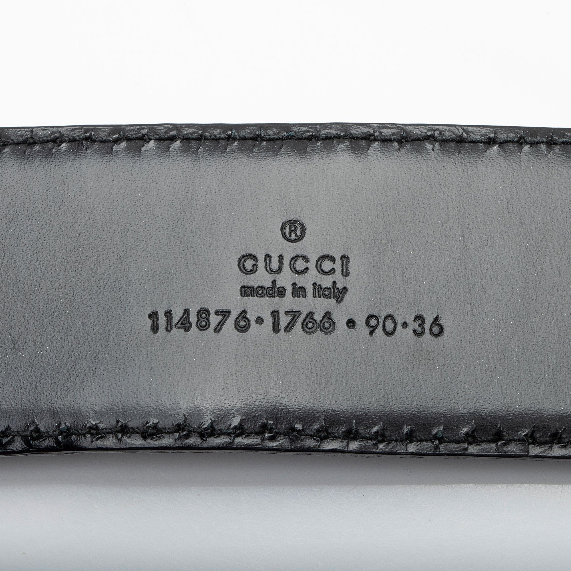 Gucci Guccissima Leather Interlocking G Belt - Size 36 / 90 (SHF-uFWGGE)