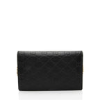 Gucci Guccissima Leather Interlocking G Chain Wallet (SHF-QK9Cxy)