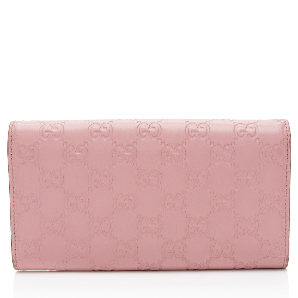 Gucci Guccissima Leather Interlocking G Continental Wallet