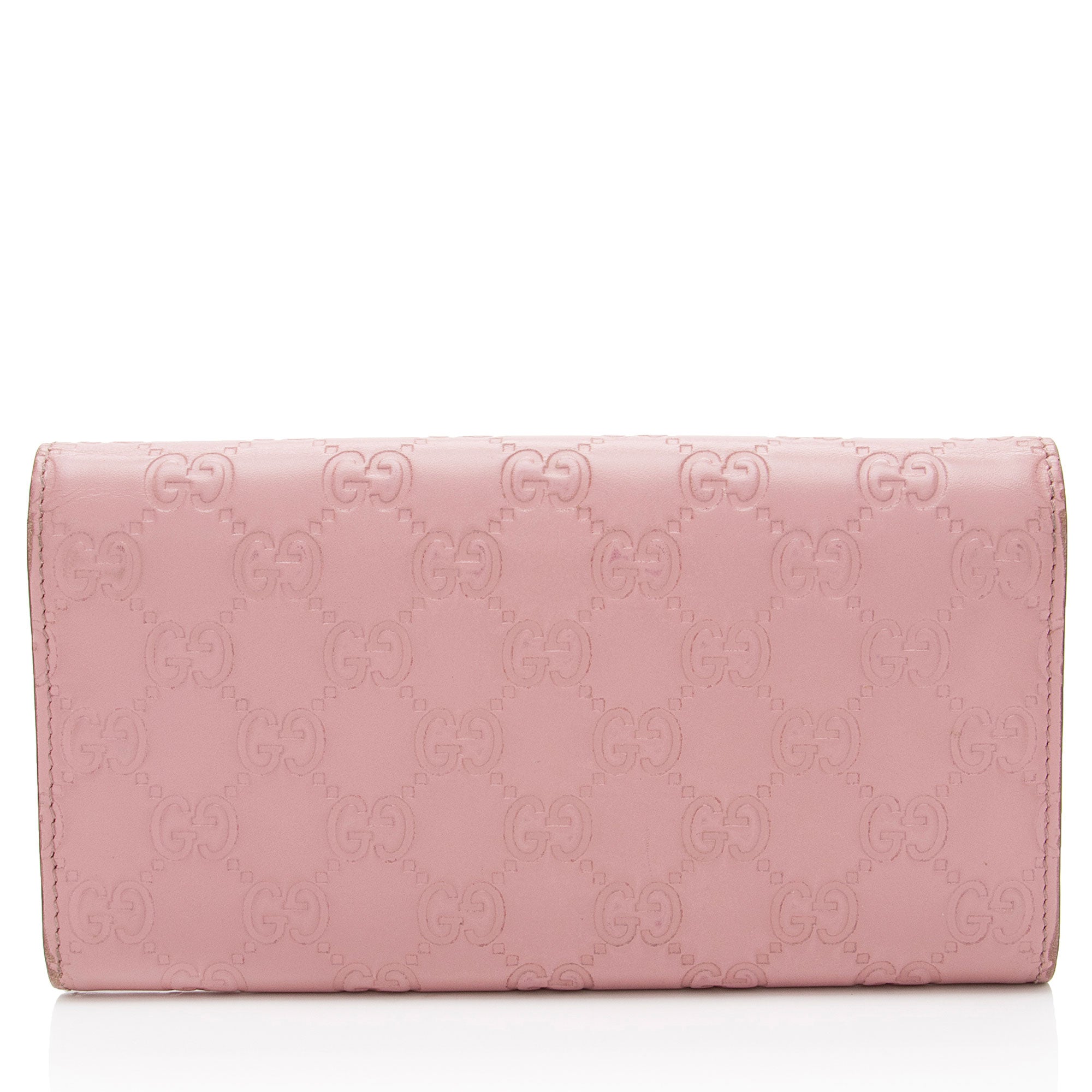 Gucci Guccissima Leather Interlocking G Continental Wallet