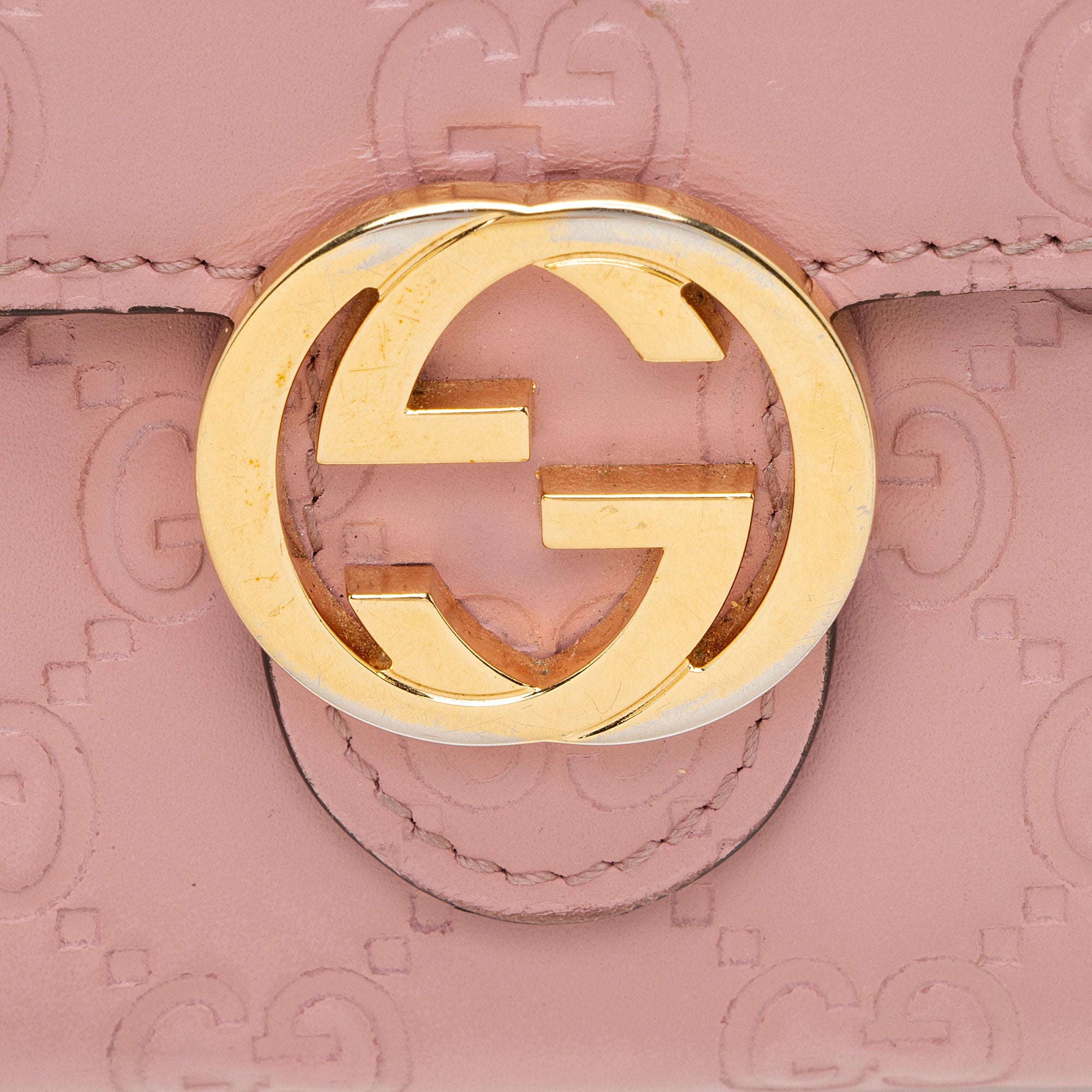 Gucci Guccissima Leather Interlocking G Continental Wallet