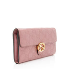 Gucci Guccissima Leather Interlocking G Continental Wallet