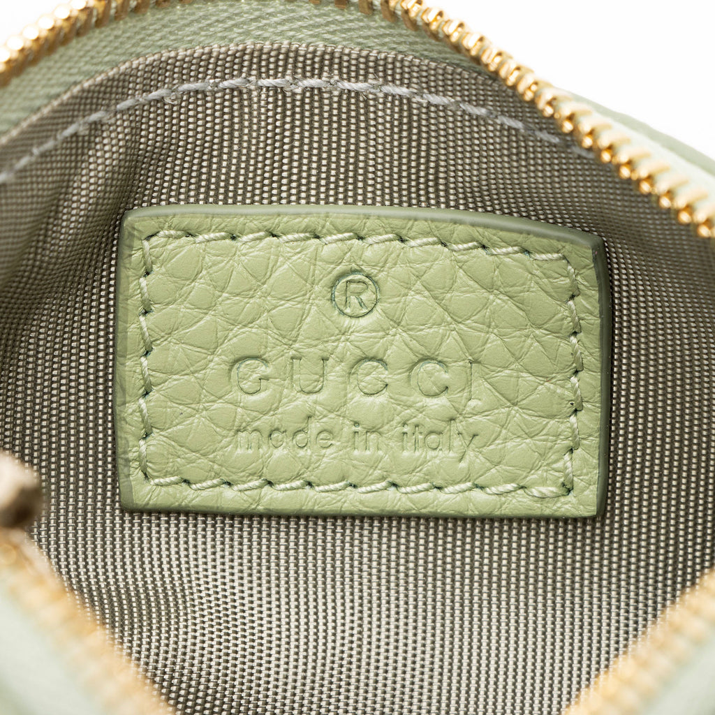 Gucci Guccissima Leather Key Pouch