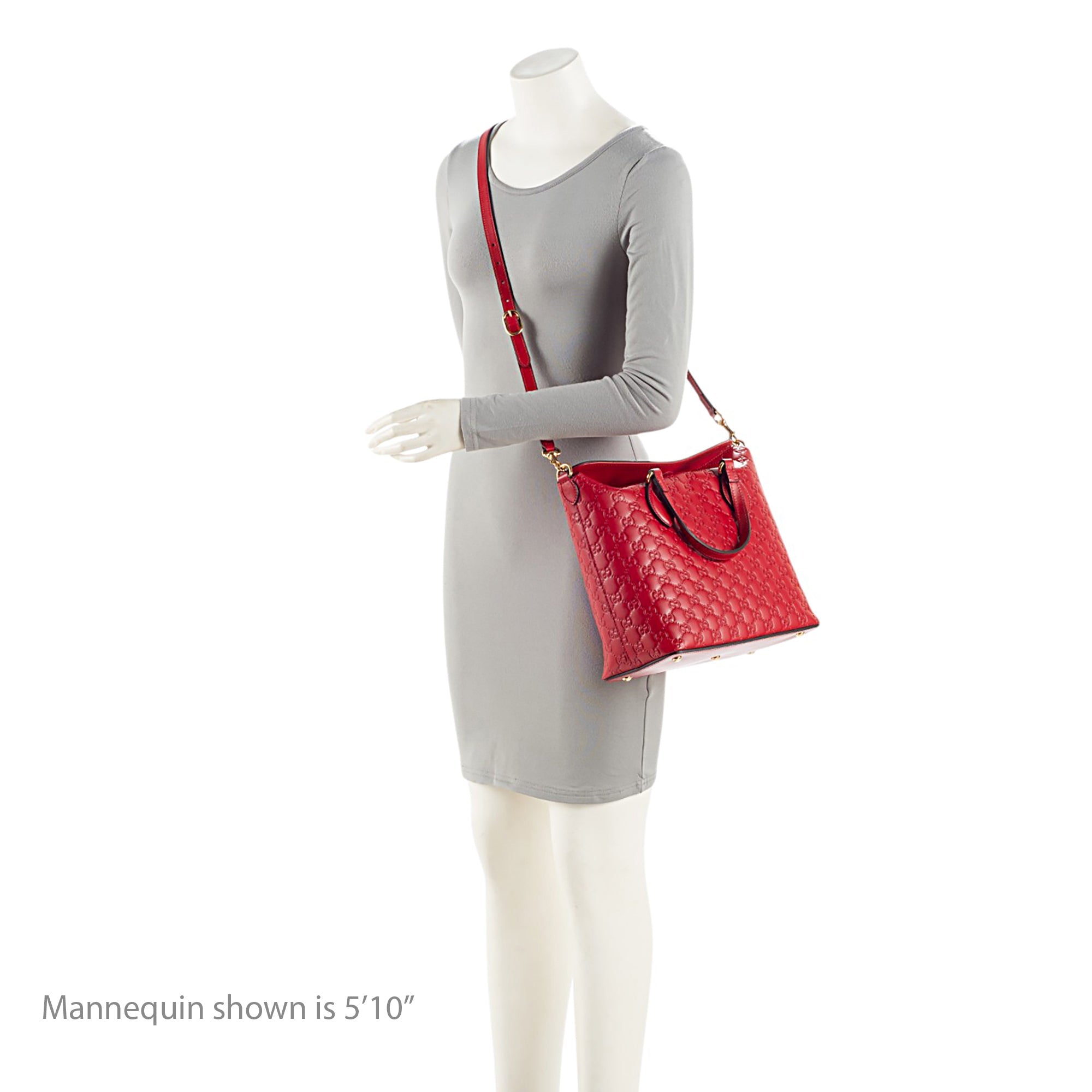 Gucci Guccissima Leather Linea A Fold Over Tote
