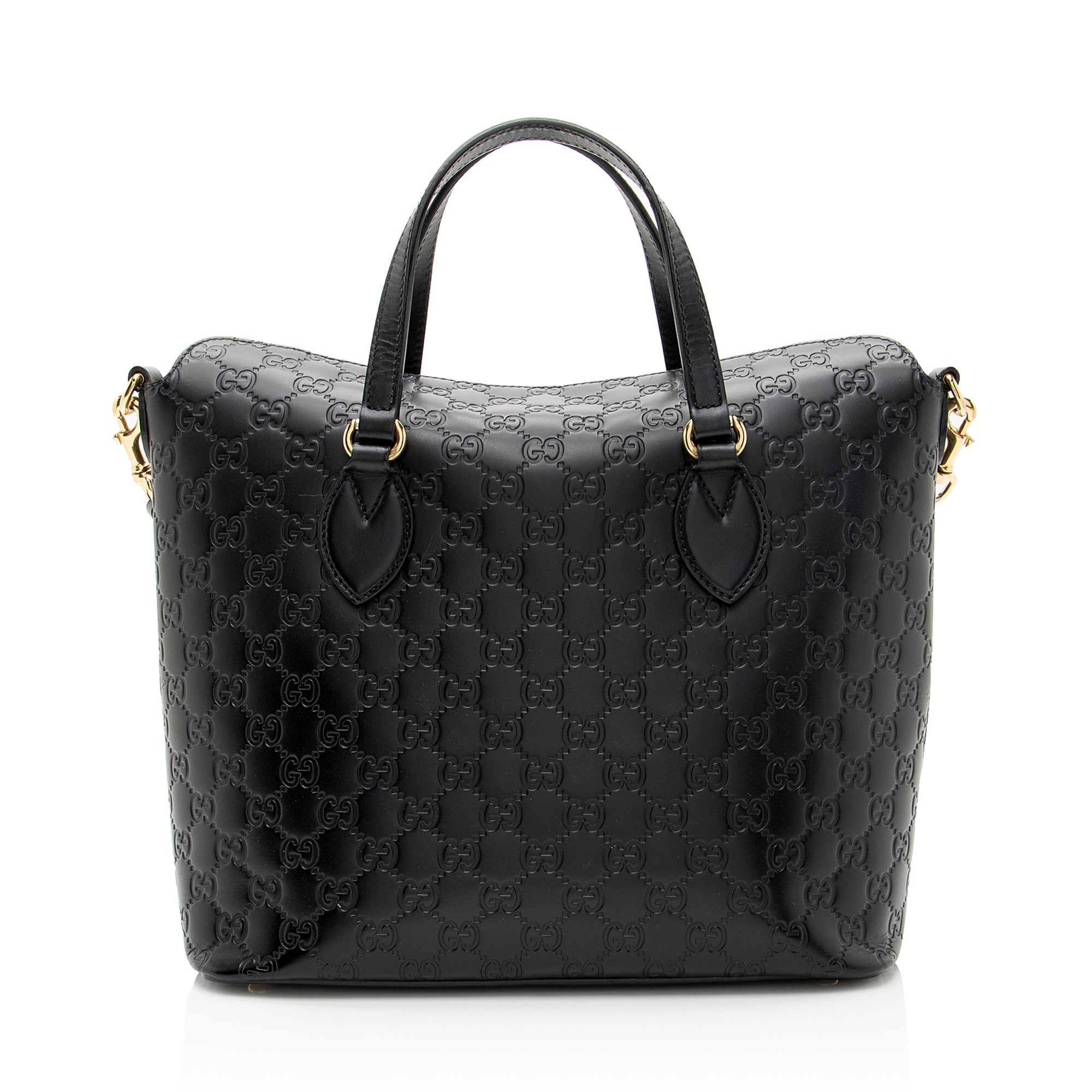Gucci Guccissima Leather Linea A Fold Over Tote
