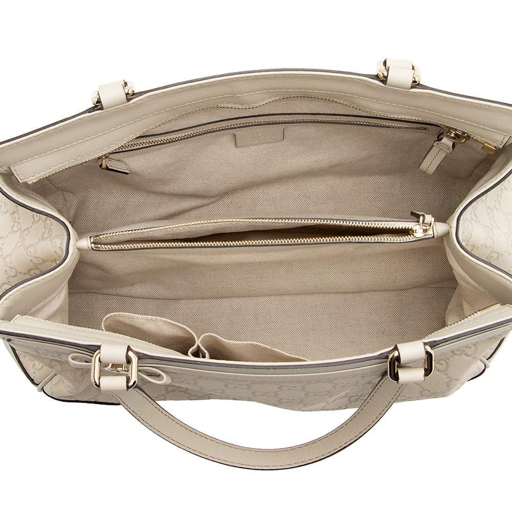 Gucci Guccissima Leather Mayfair Medium Tote (SHF-20261)
