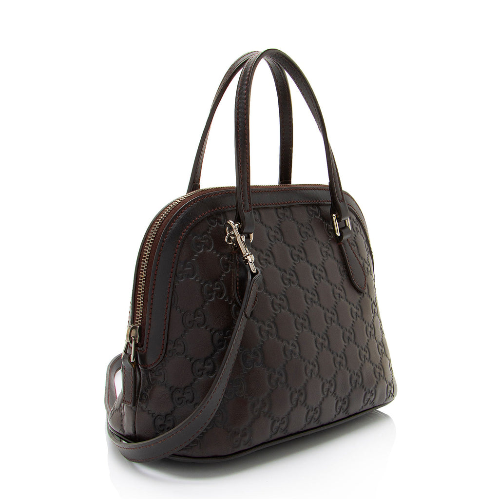Gucci Guccissima Leather Dome Small Satchel