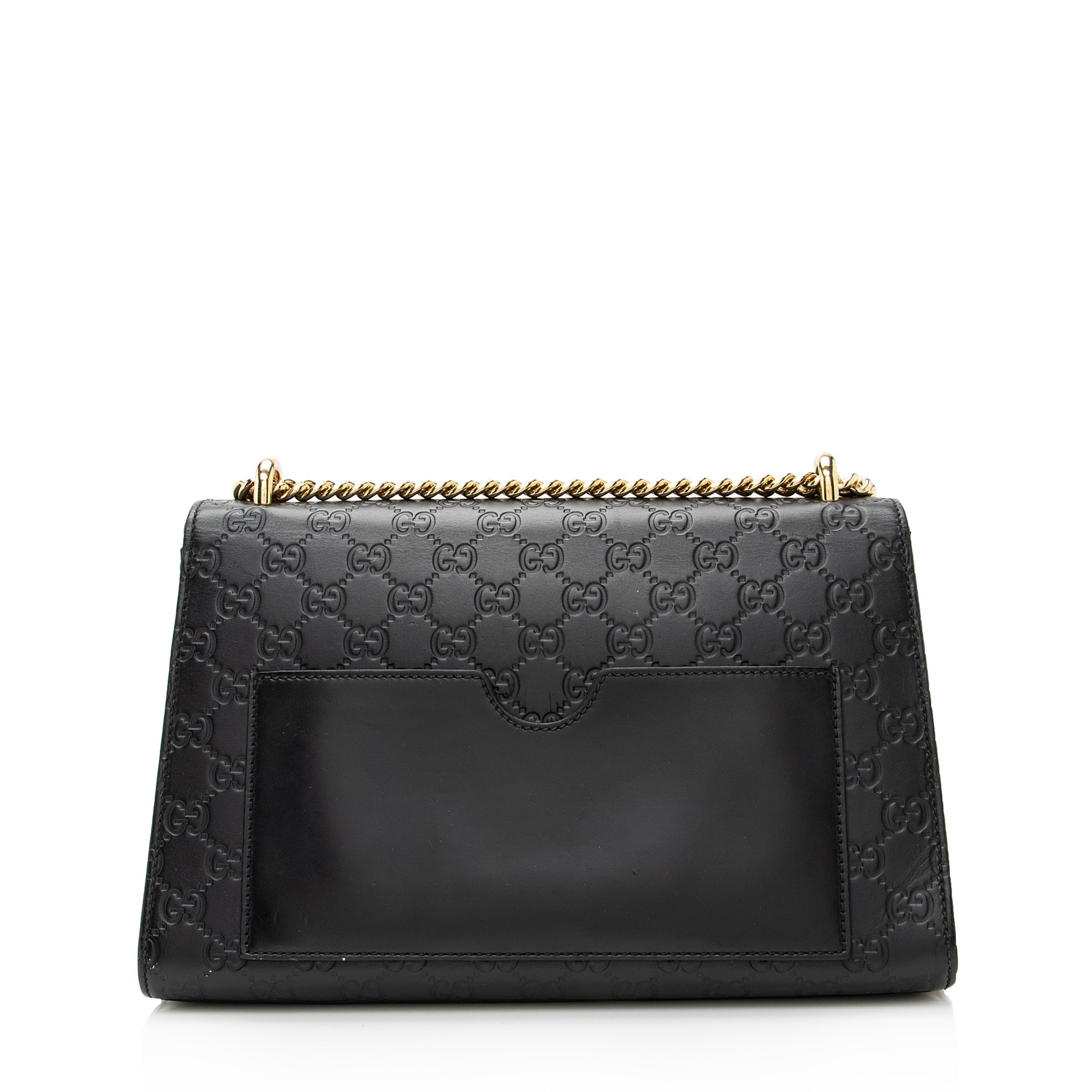 Gucci Guccissima Leather Padlock Medium Shoulder Bag (SHF-22514)