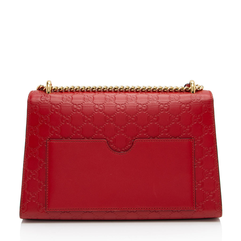 Gucci Guccissima Leather Padlock Medium Shoulder Bag (SHF-fXEhOA)